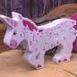 Preview: Buntes Puzzle Einhorn in 3 D mit Zahlen