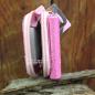 Preview: Geldbeutel mini abwaschbar rosa mit Einhorn Motiv