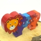 Preview: kleiner Löwe als 3D HolzPuzzle