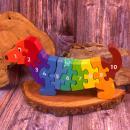 Lanka Kade 3D-HolzPuzzle - Hund - 10 Zahlen