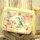 kleine Handtasche mit Vogel